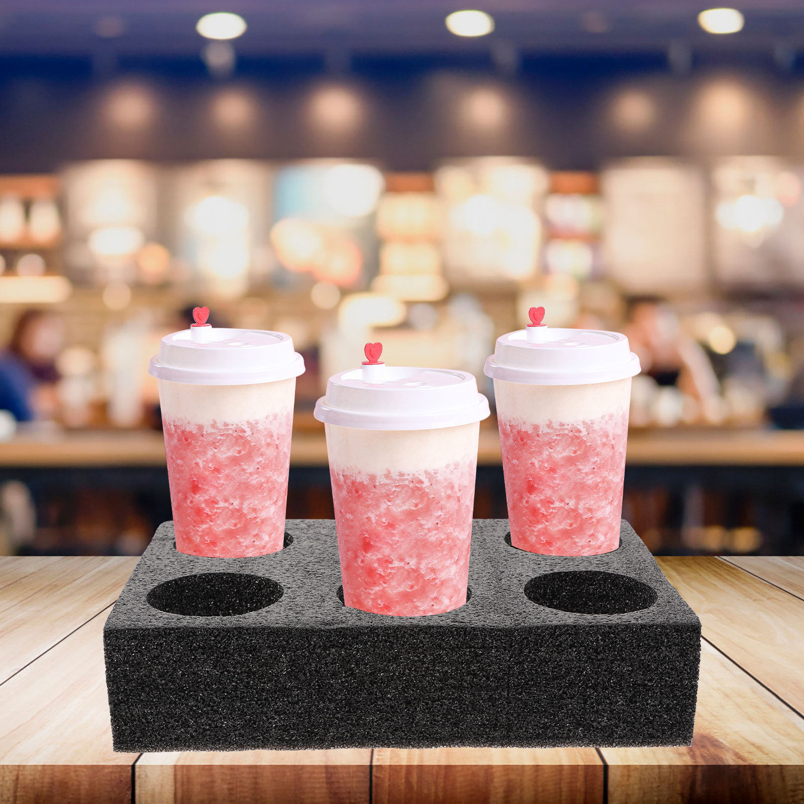 Coffee Tea Drink - 2Pcs Eco-Friendly Biodegradable Drink Carrier Tray
