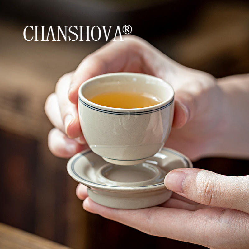 Coffee Tea Games - CHANSHOVA-Chinese Minimalist Style Ceramic Teacup and