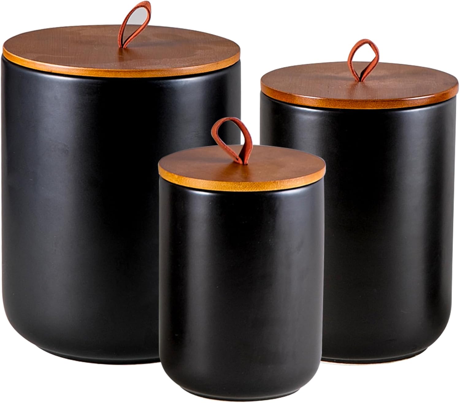Coffee Tea Set - Ceramic Canister Set (30 oz, 48