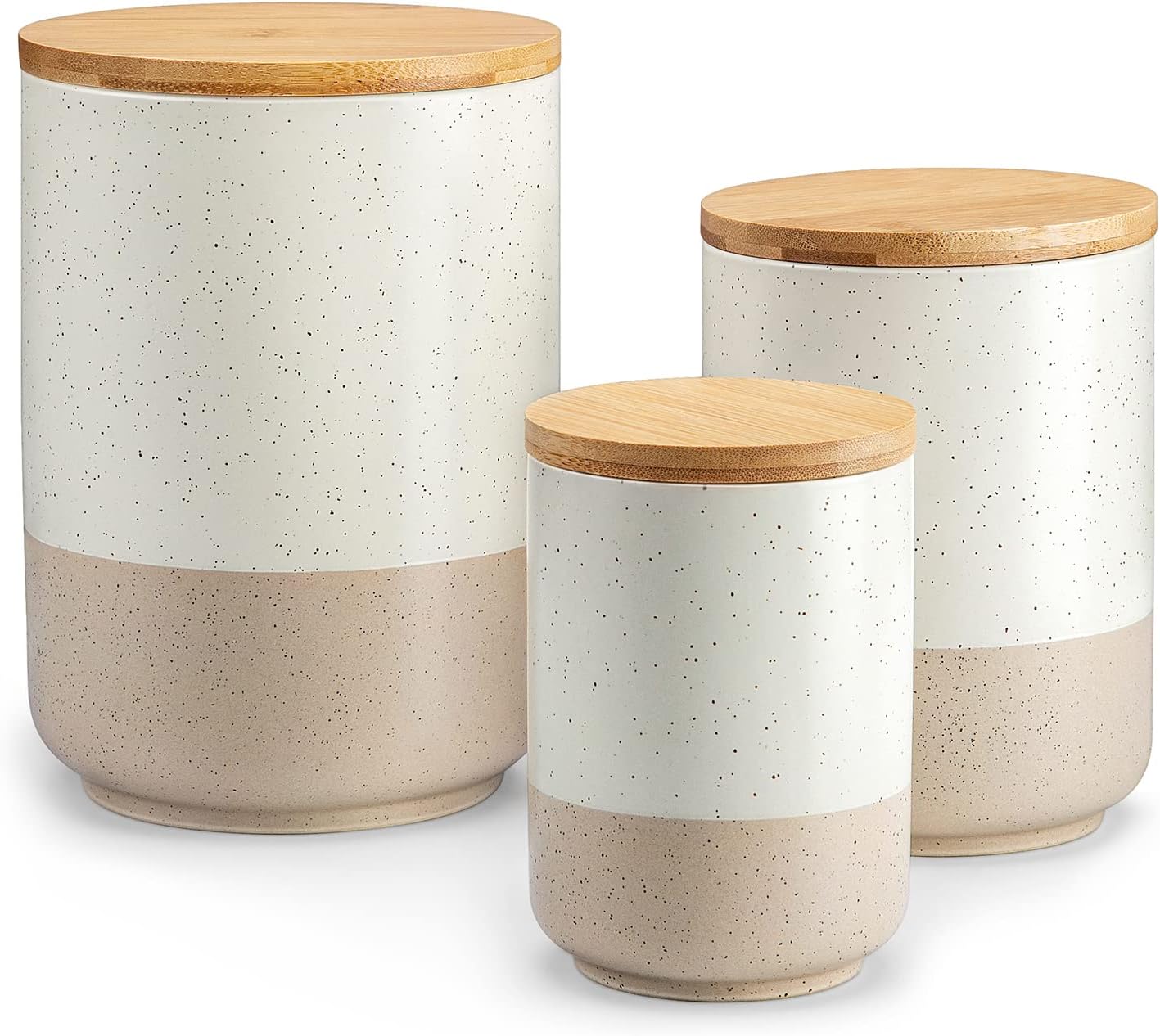 Coffee Tea Set - Sabine Ceramic Canister Set with Airtight