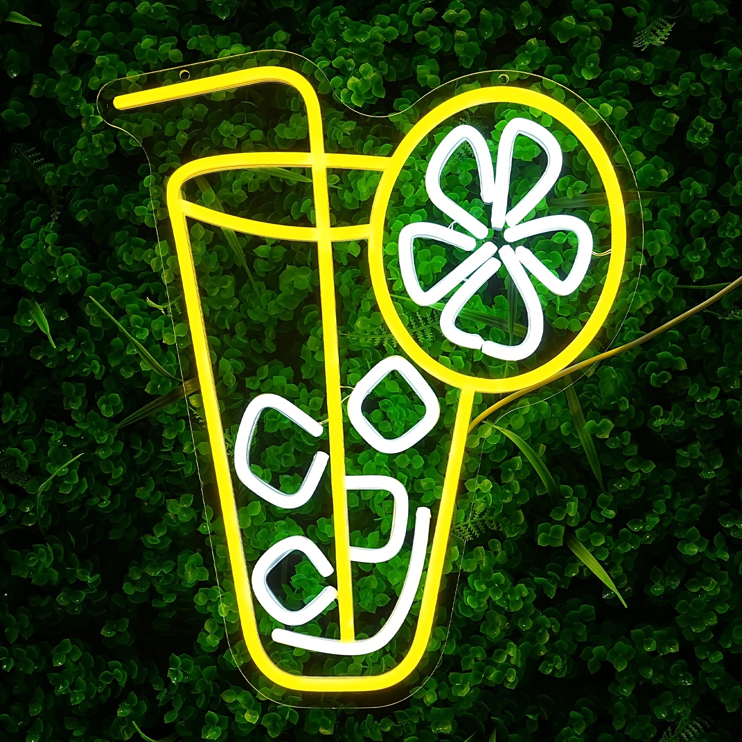 Coffee Tea Neon Sign - Lemon Tea Drink Neon Light LED
