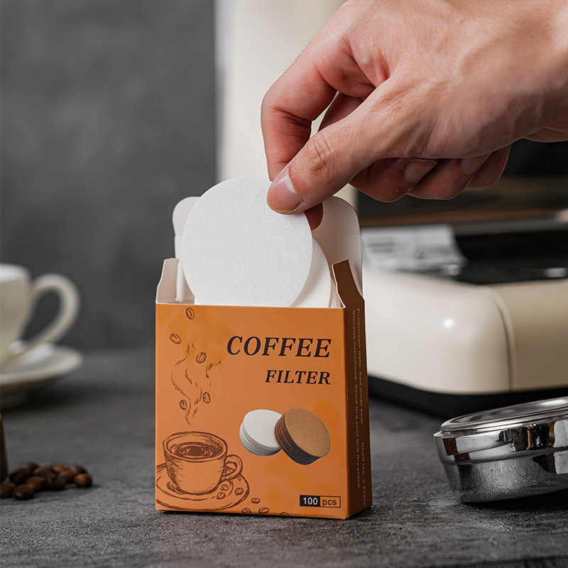 Coffee Tea Chocolate - 100Pcs round Coffee Filter Paper Set
