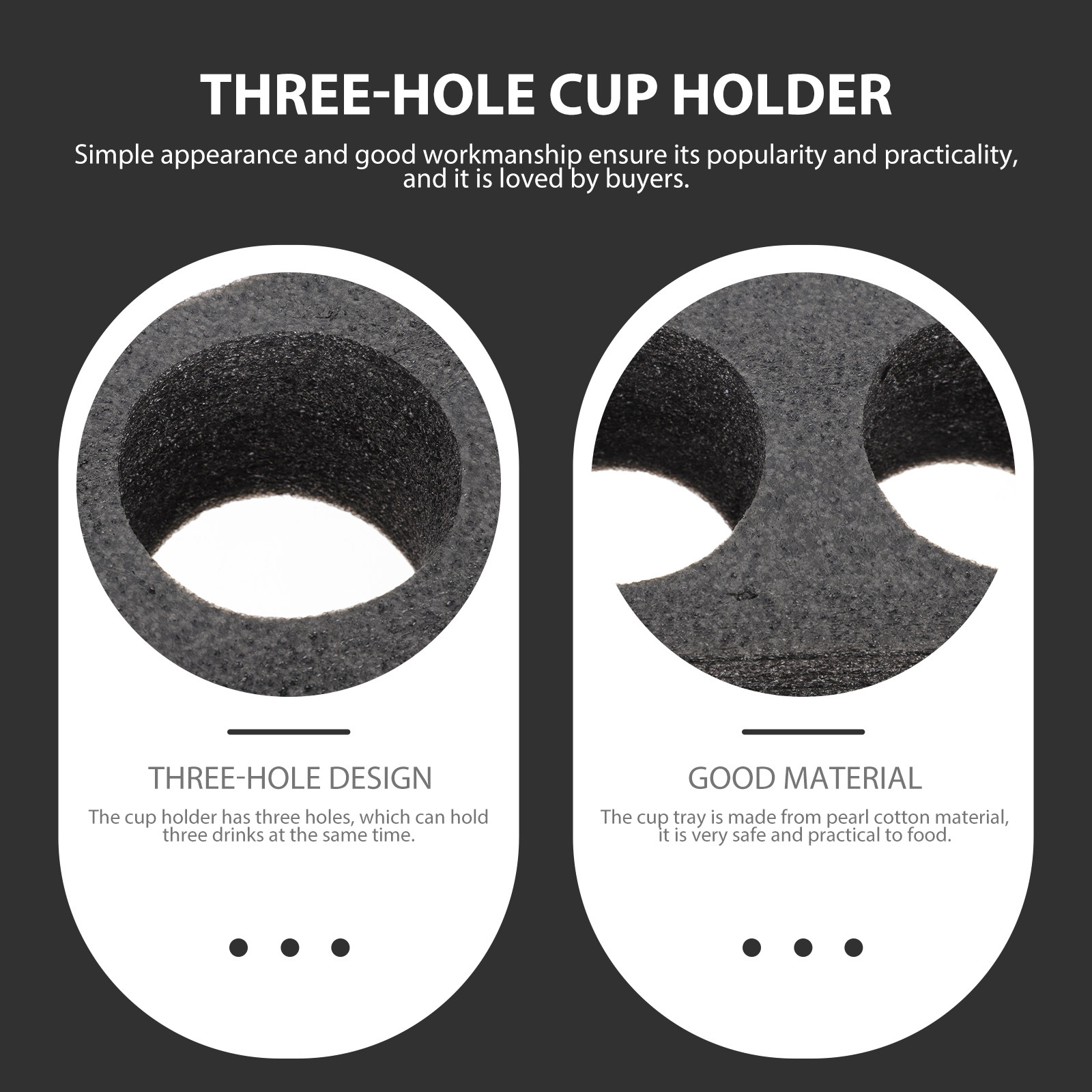 Coffee Tea Drink - 2Pcs Food-Safe Pearl Cotton Cup Tray