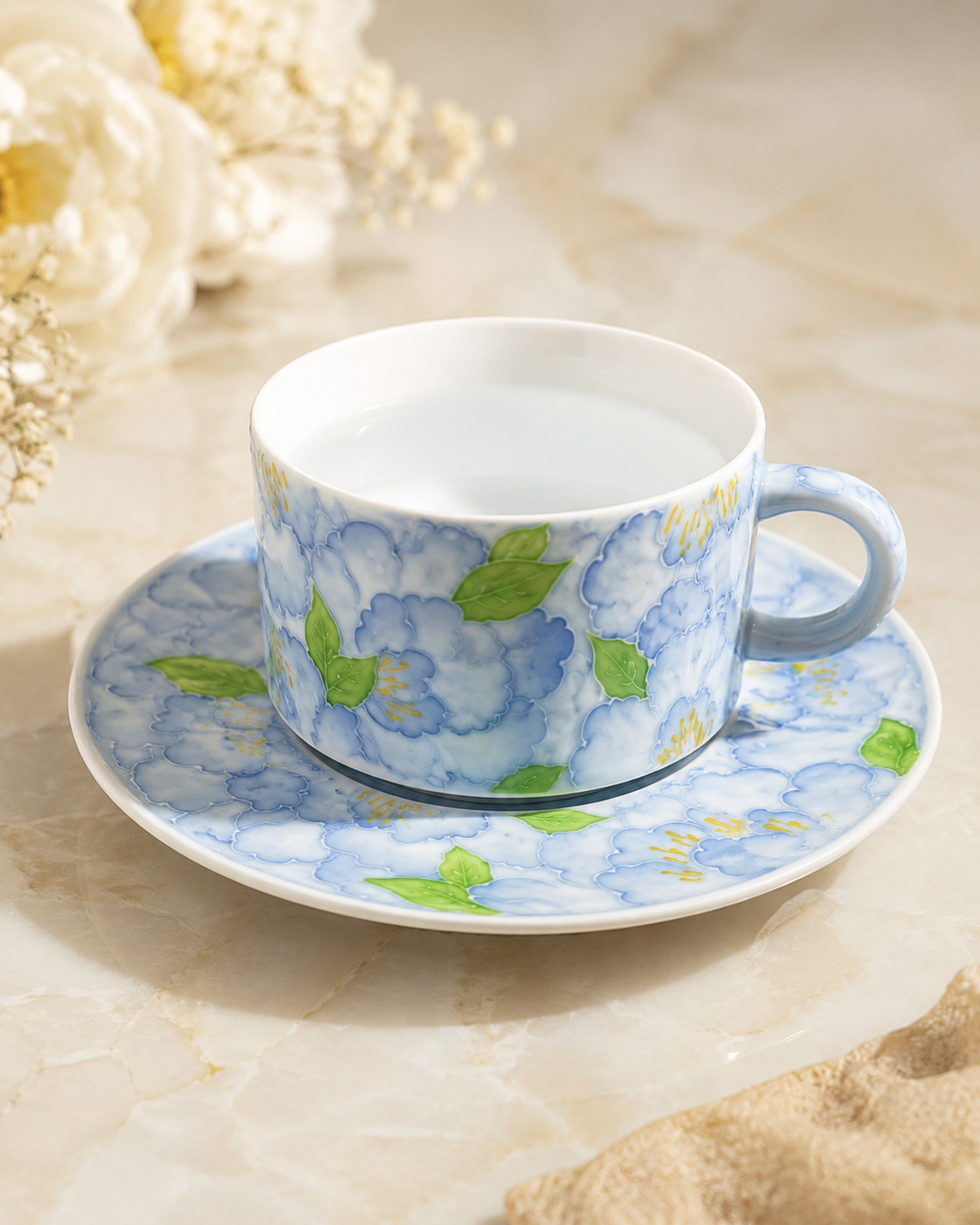 Hand-Painted Ceramic Tea Cup a - đánh giá và giá Coffee Tea Set