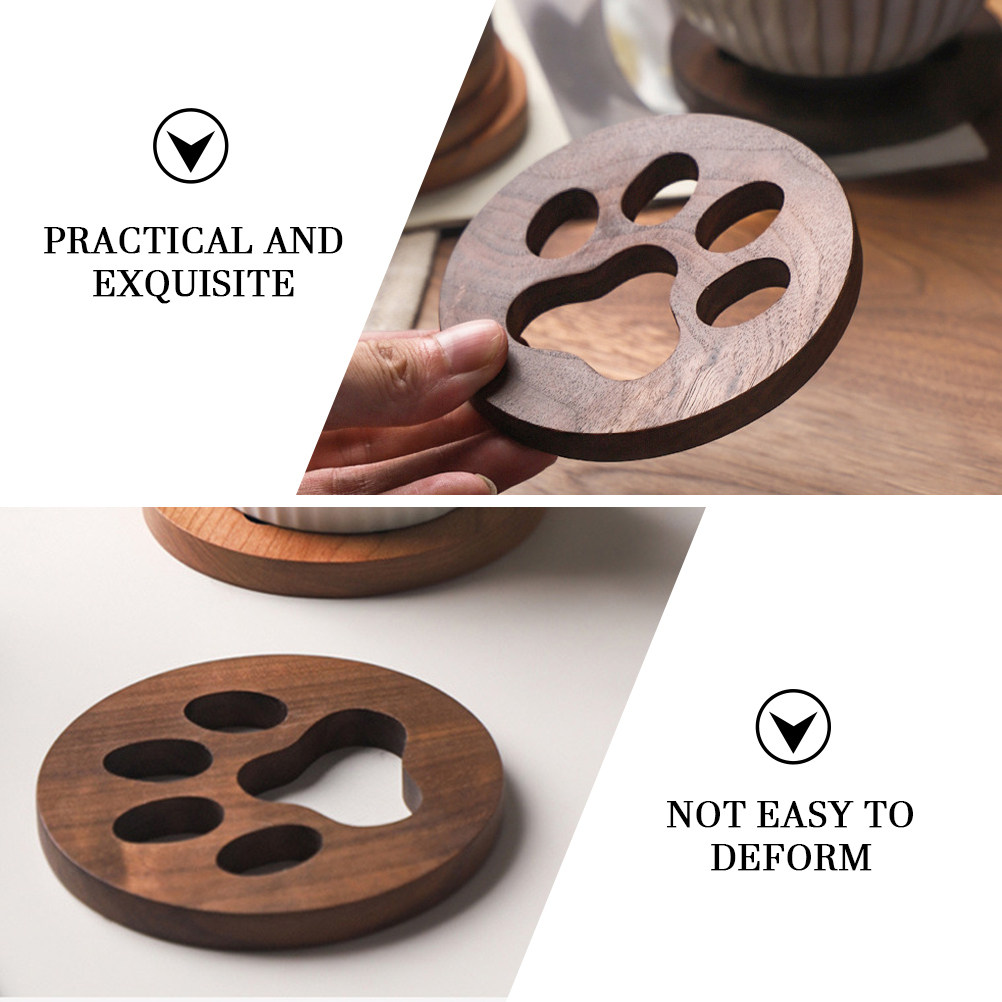 Wooden Cup Coaster Tea Mat Wea - đánh giá và giá Coffee Tea Shop