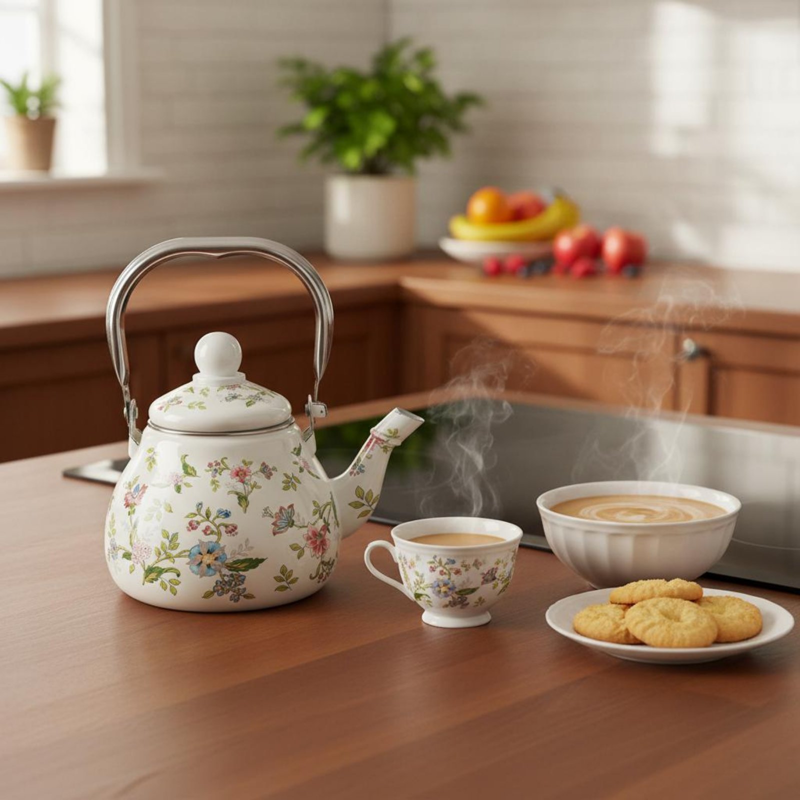 Enamel Tea Kettle Induction Co - đánh giá và giá Cast Iron Teapot