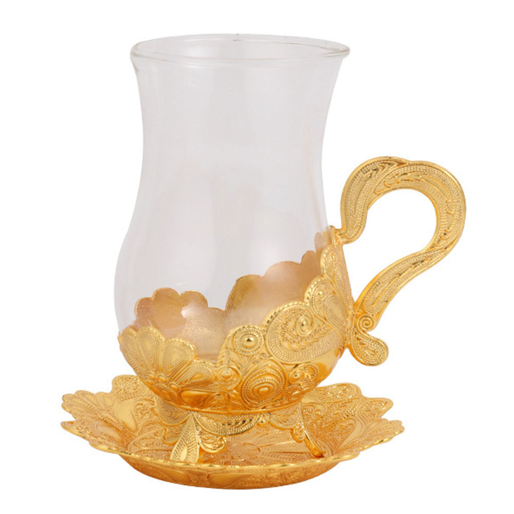 1Set Zinc Alloy Glass Coffee C - đánh giá và giá Coffee Tea Set