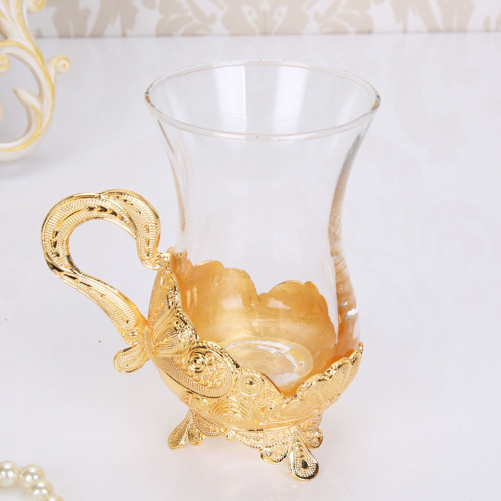 1Set Zinc Alloy Glass Coffee C - đánh giá và giá Coffee Tea Set