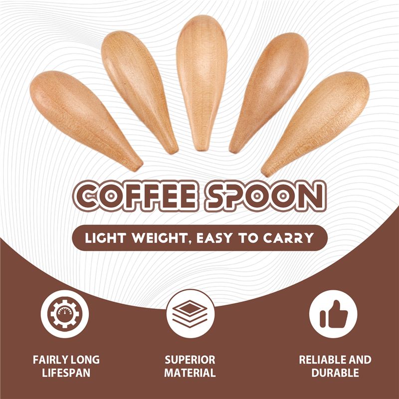 B69C 5 Pieces Mini Wooden Spoo - đánh giá và giá Coffee Tea Etc