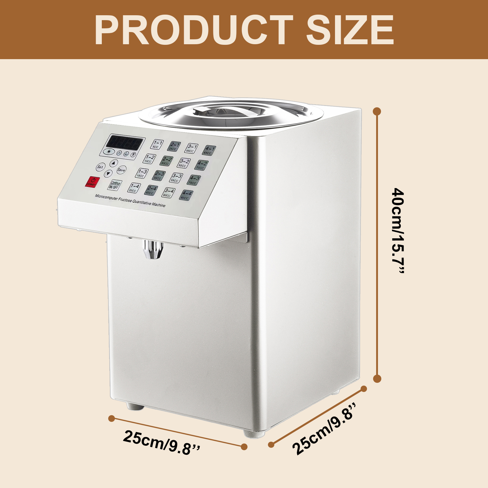 Automatic Fructose Dispenser E - đánh giá và giá Coffee Tea Shop
