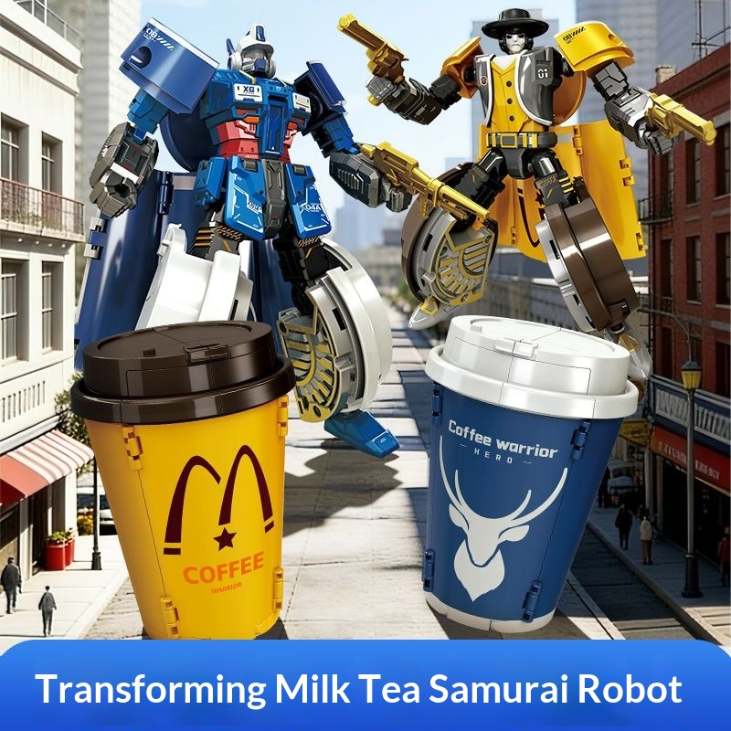 Transforming toy milk tea warr - đánh giá và giá Coffee Tea Games