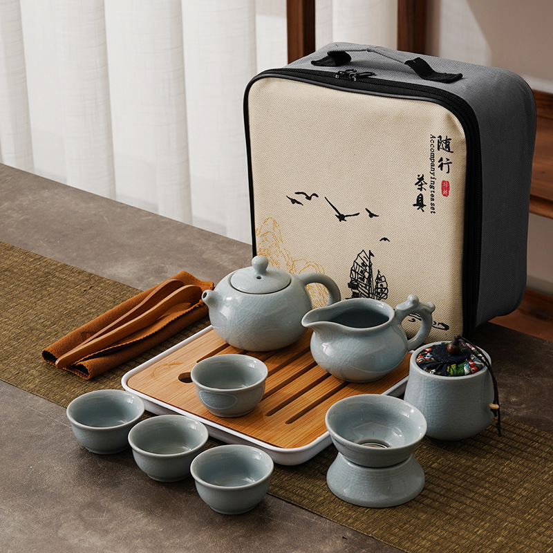 Portable Travel Ceramic Chines - đánh giá và giá Gongfu Tea Set