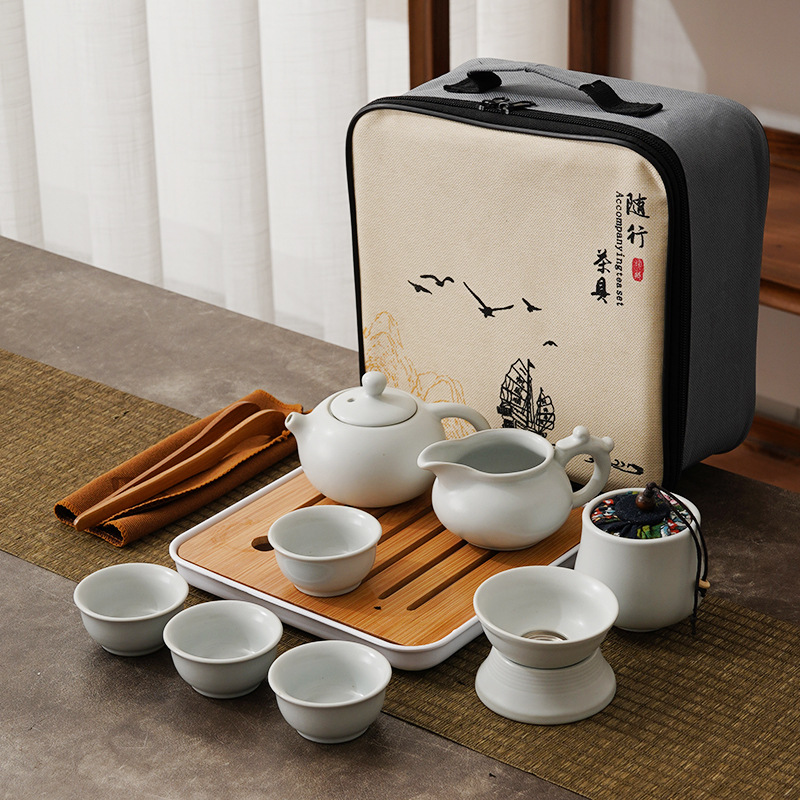 Portable Travel Ceramic Chines - đánh giá và giá Gongfu Tea Set