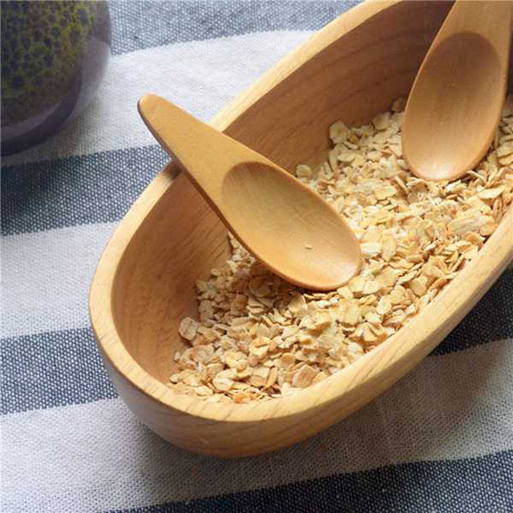 A04G-10 Pieces Mini Wooden Spo - đánh giá và giá Coffee Tea Etc