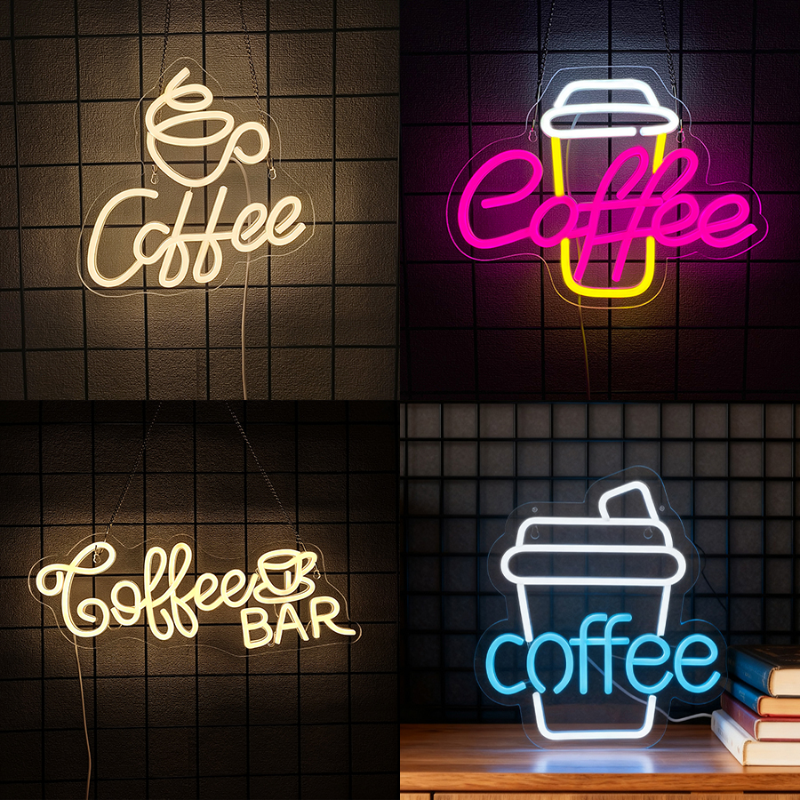 Coffee Bar Neon Sign For Wall  - đánh giá và giá Coffee Tea Neon Sign