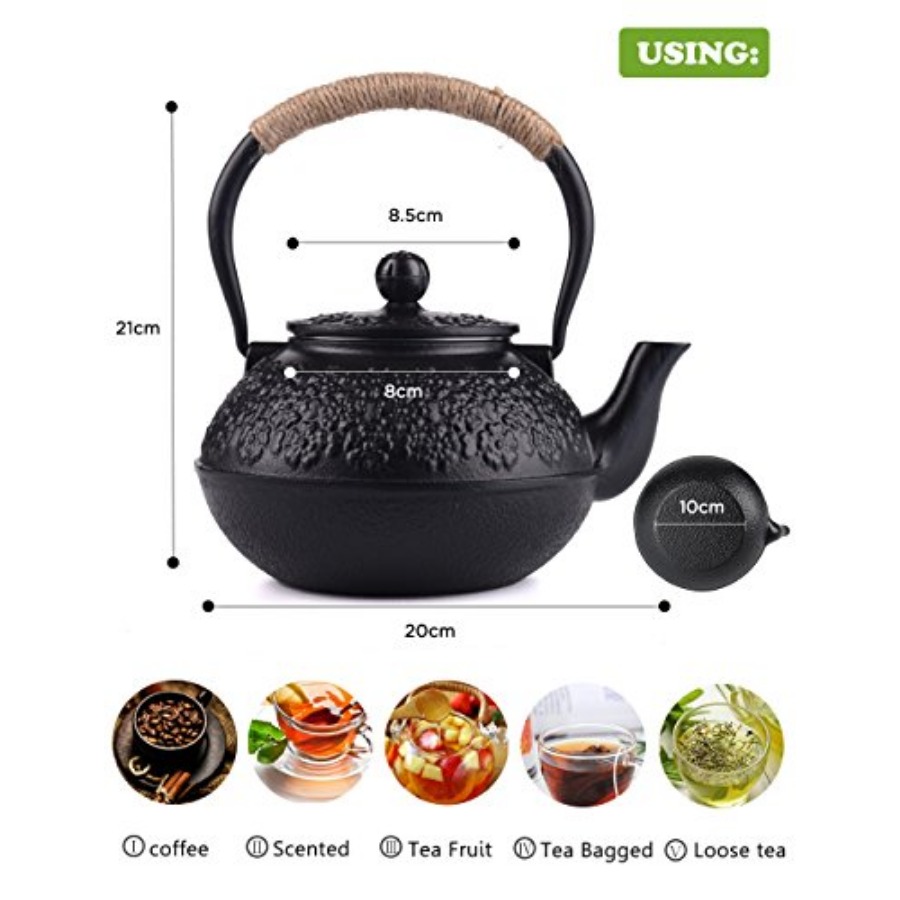 Cast Iron Teapot 40oz/ Japanes - đánh giá và giá Cast Iron Teapot