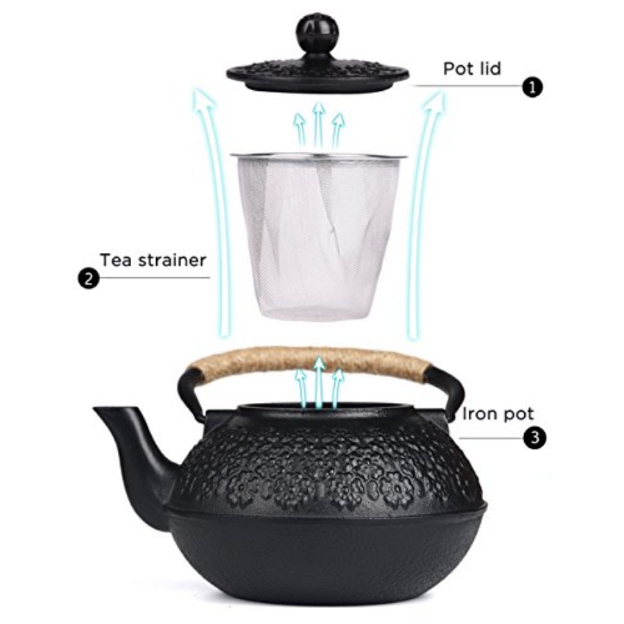 Cast Iron Teapot 40oz/ Japanes - đánh giá và giá Cast Iron Teapot