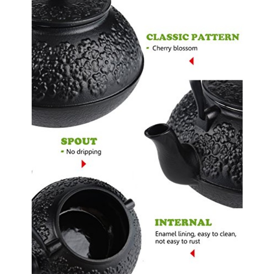 Cast Iron Teapot 40oz/ Japanes - đánh giá và giá Cast Iron Teapot
