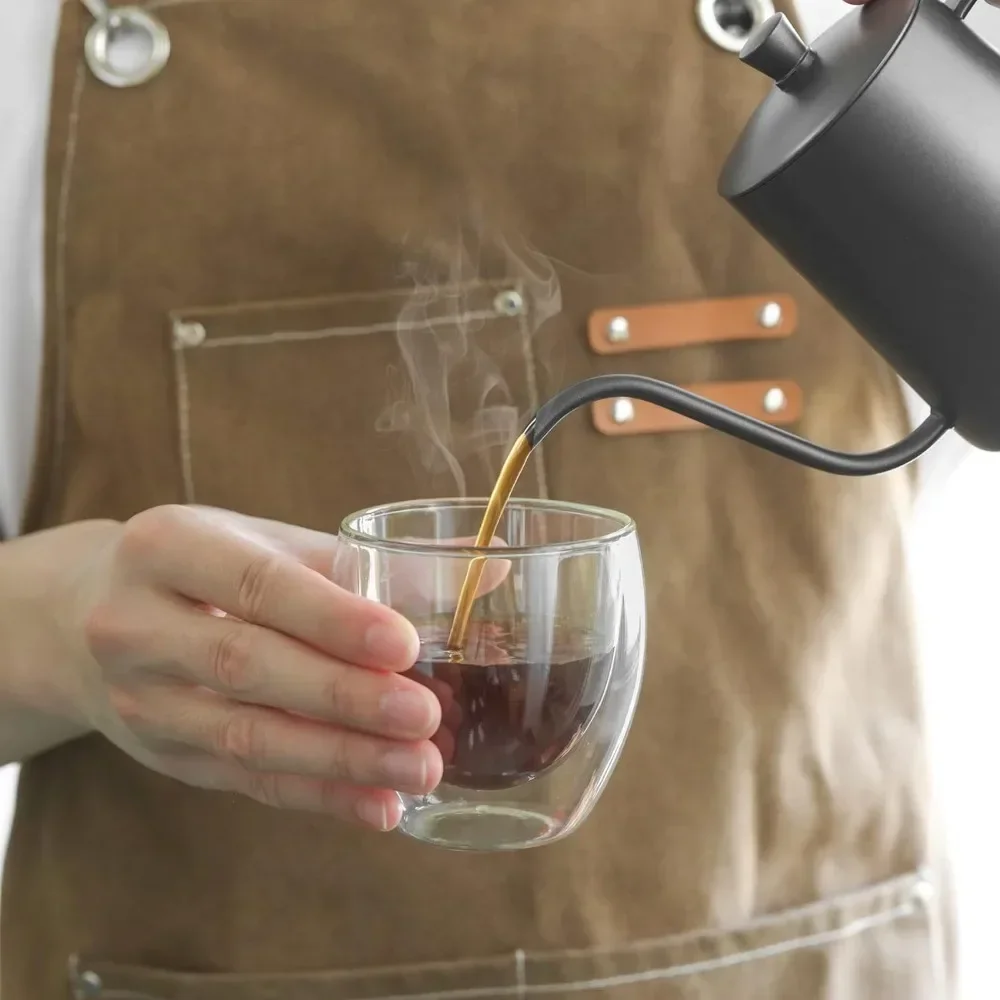 6 pcs Clear Double Wall Glass  - đánh giá và giá Coffee Tea Games