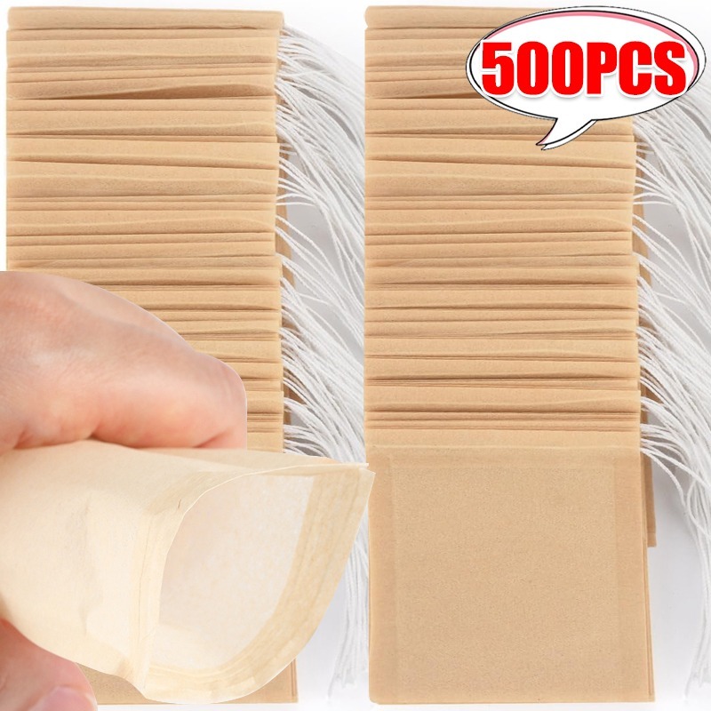 100/500x Cloth Tea Bags with D - đánh giá và giá Coffee Tea And Bean Leaf