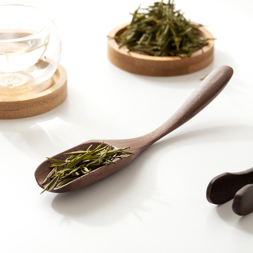 Wooden Tea Scoop Natural Walnu - đánh giá và giá Coffee Tea And Bean Leaf