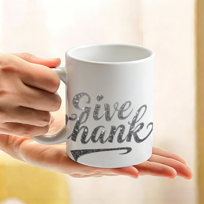 Silver Foil Font 'Give Thanks' - đánh giá và giá Coffee Tea Font