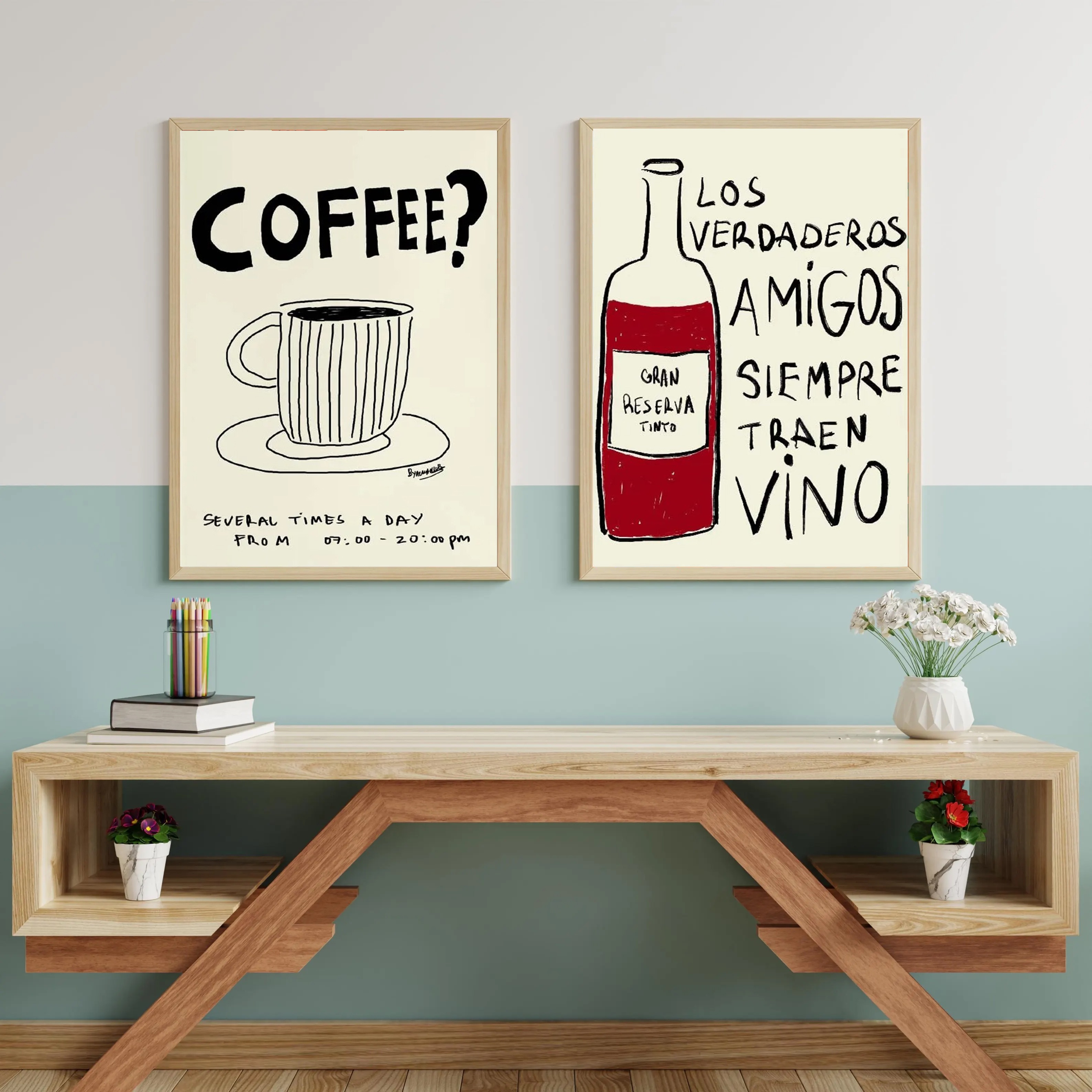 Colorful Drawings Abstract Art - đánh giá và giá Draw Coffee And Tea