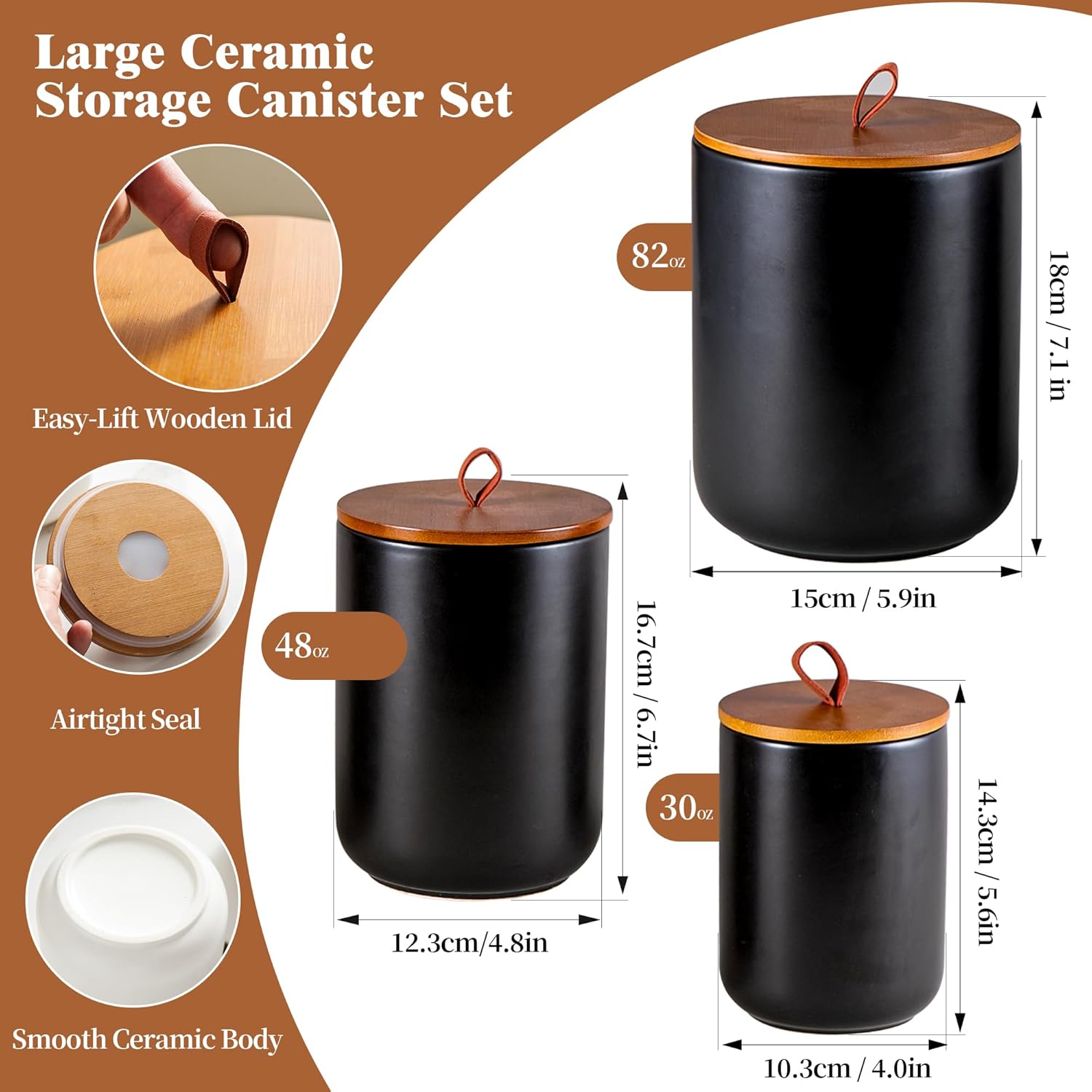 Ceramic Canister Set (30 oz, 4 - đánh giá và giá Coffee Tea Set