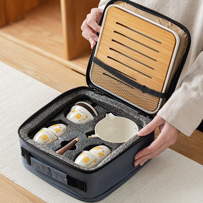 Portable Glass Ceramic Chinese - đánh giá và giá Gongfu Tea Set