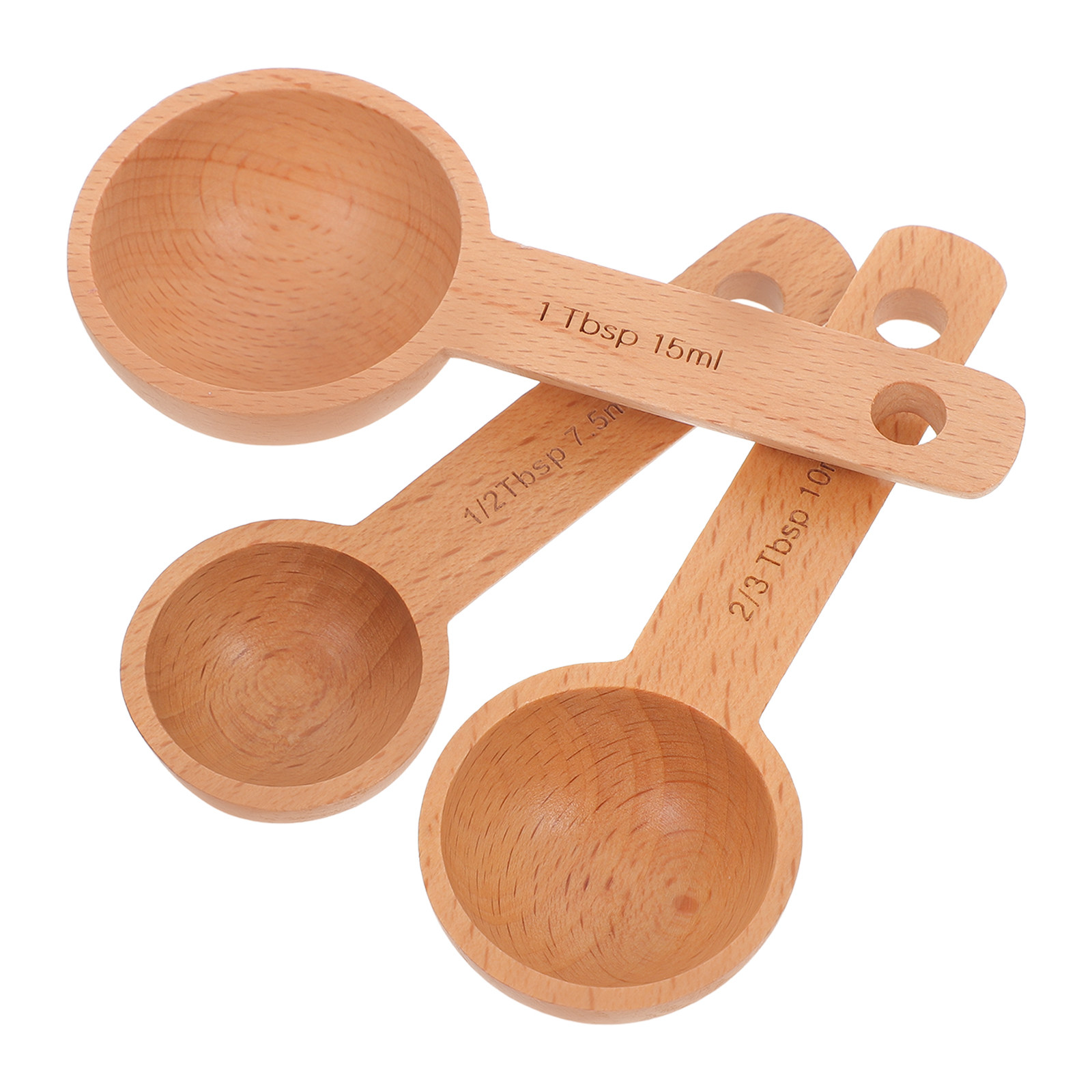 3Pcs Wooden Measuring Spoons S - đánh giá và giá Coffee Tea And Bean Leaf