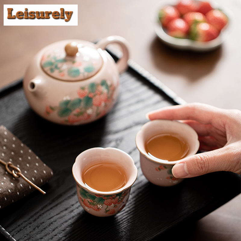 Antique Pink Ru Kiln Teacup St - đánh giá và giá Gongfu Tea Set