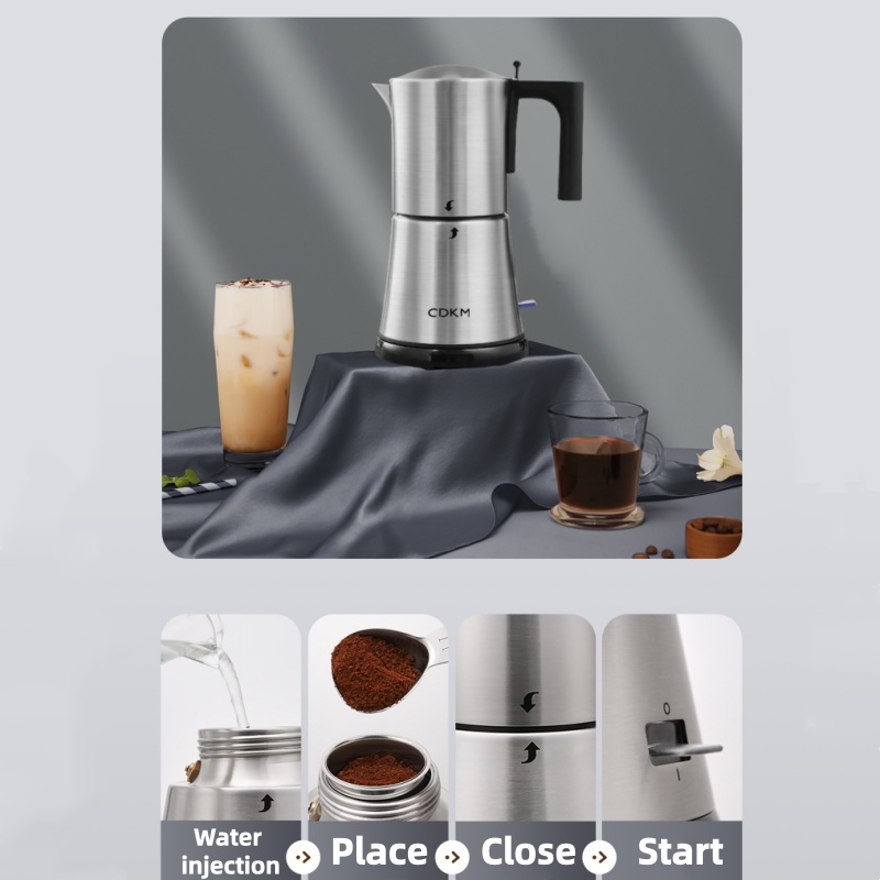 CDKM Moka Pot SUS304 Stainless - đánh giá và giá Coffee Tea Chocolate