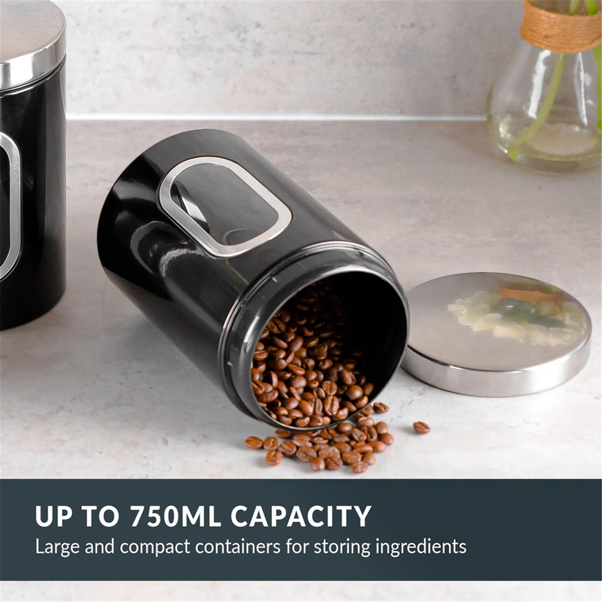 3PC Kitchen Canister Set -with - đánh giá và giá Coffee Tea Etc