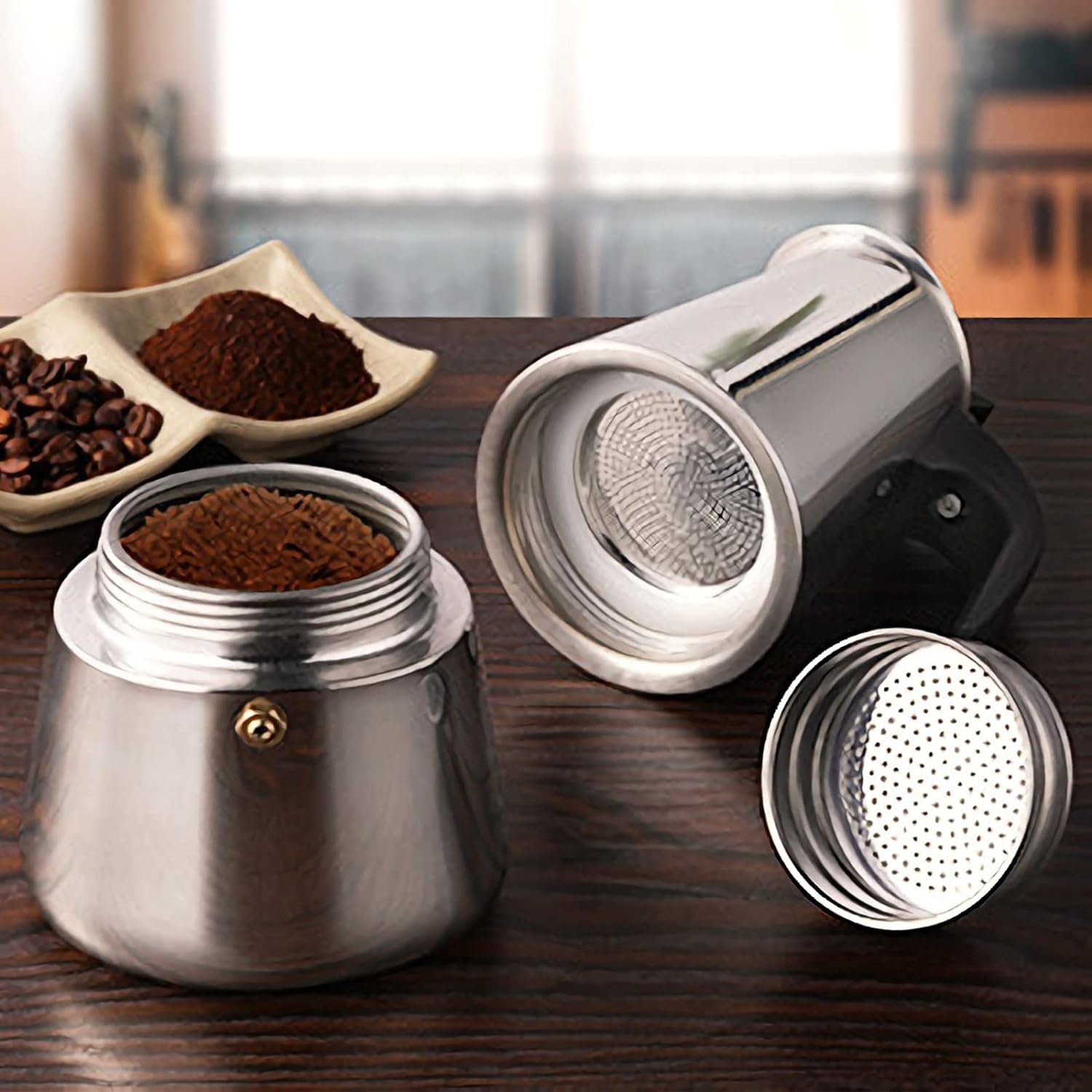 4/6/9 Cups Moka Pot Caffe Mach - đánh giá và giá Coffee Tea Chocolate