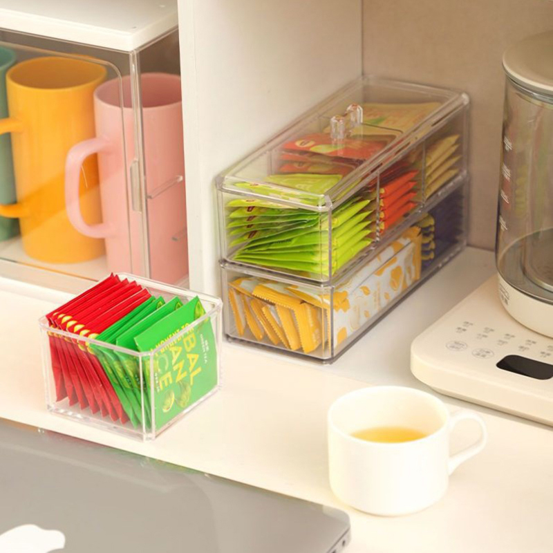[E] Tea Bag Storage Box Drawer - đánh giá và giá Coffee Tea Sugar Canister Set