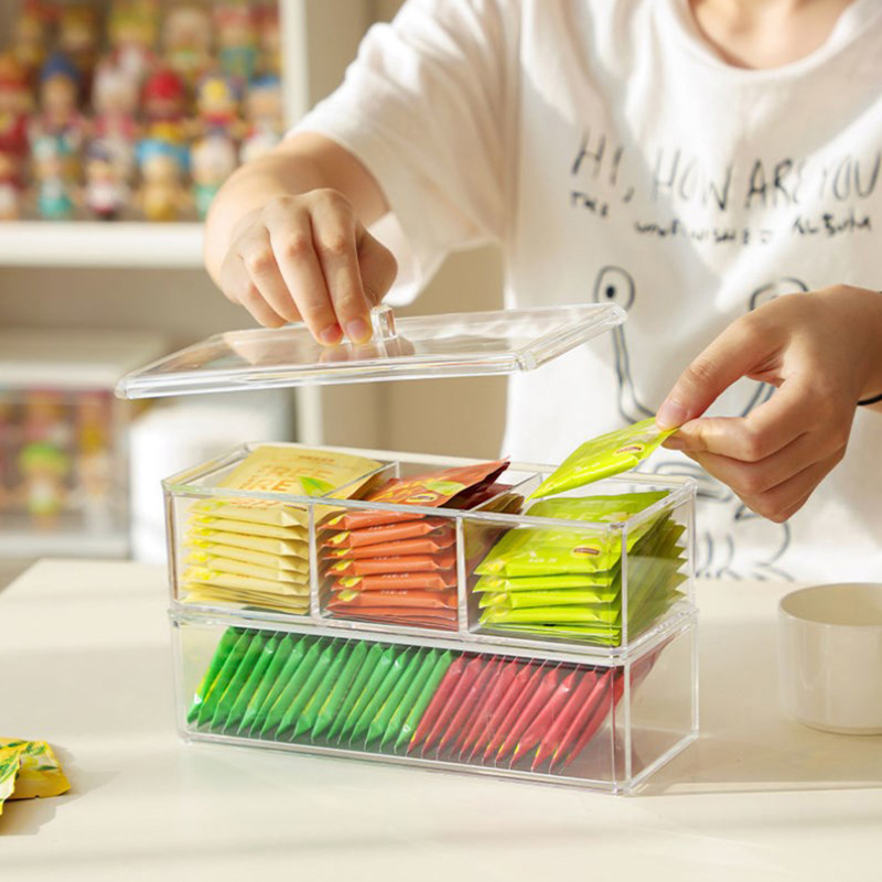 [E] Tea Bag Storage Box Drawer - đánh giá và giá Coffee Tea Sugar Canister Set