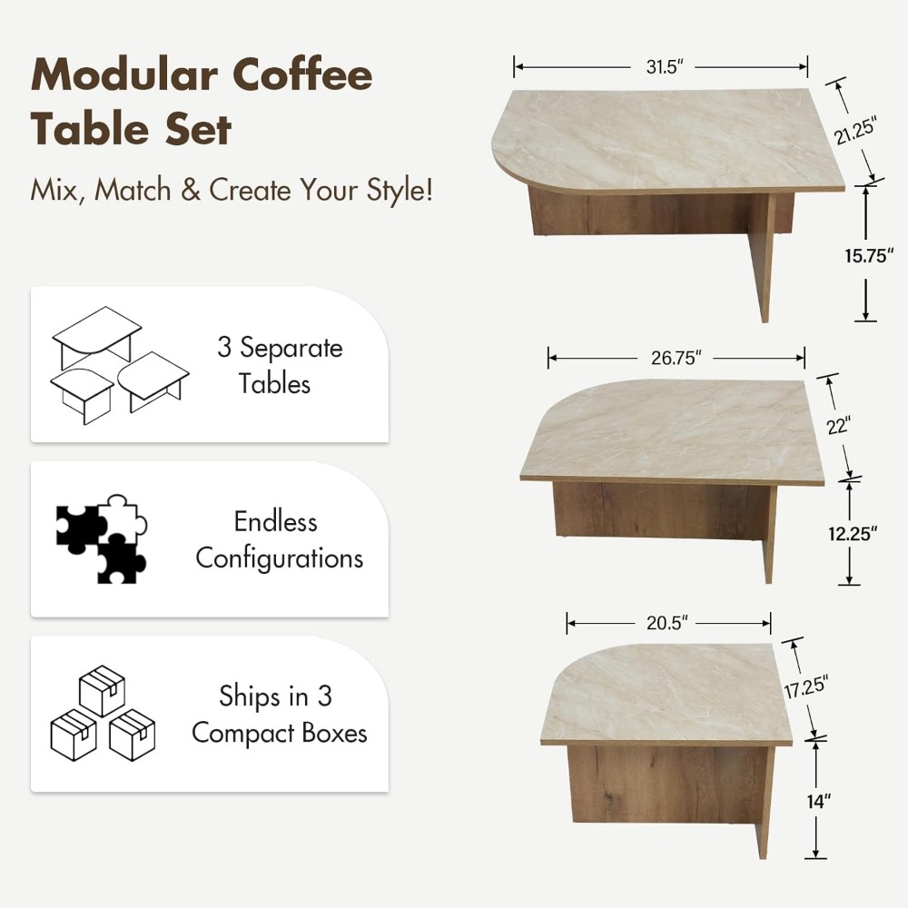 Preferred 3-Piece Modern Coffe - đánh giá và giá Prefer Coffee To Tea