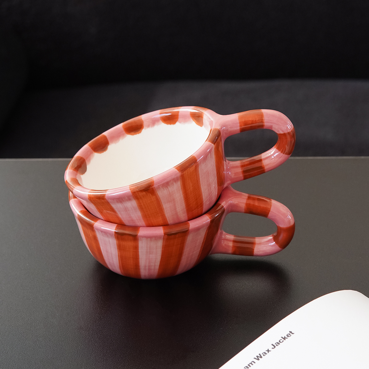 1Pc 220ml Checkerboard Ceramic - đánh giá và giá Coffee Tea Latte
