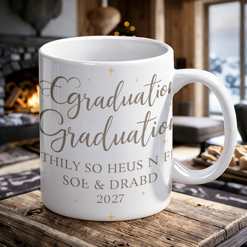 Gilded Font & Star Ceramic Mug - đánh giá và giá Coffee Tea Font
