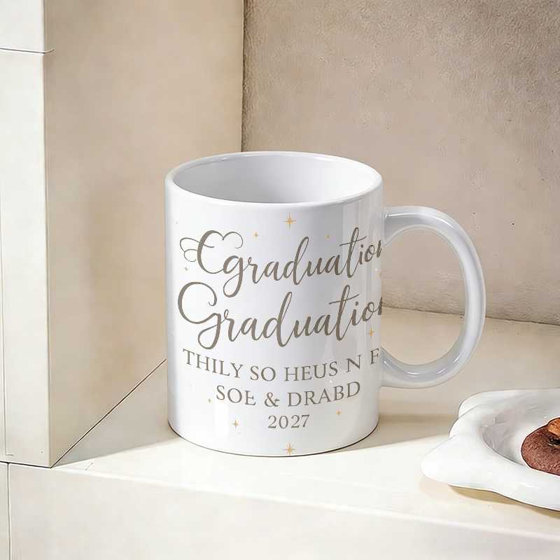 Gilded Font & Star Ceramic Mug - đánh giá và giá Coffee Tea Font