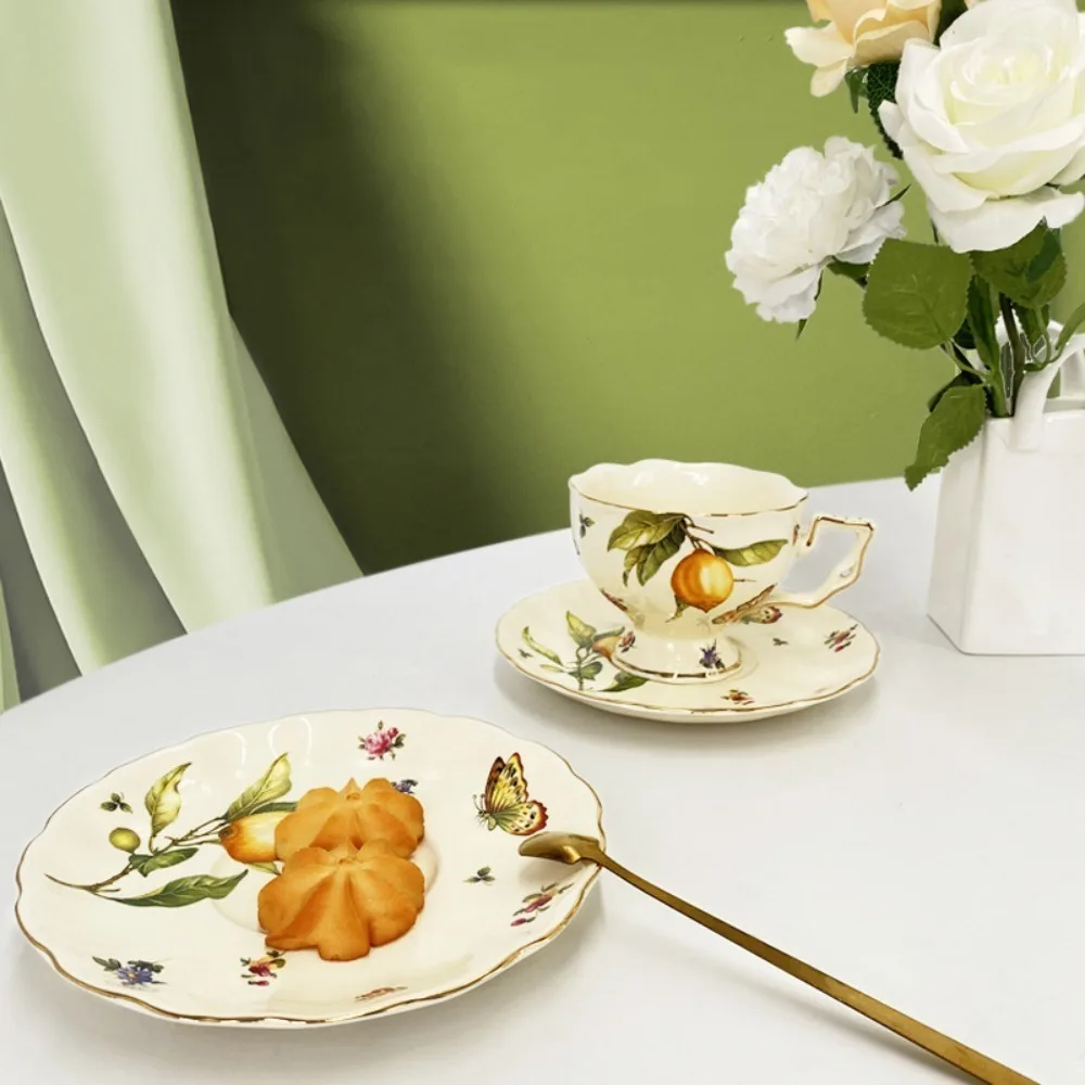Ceramic Teacup and Saucer Set  - đánh giá và giá Coffee Tea Set