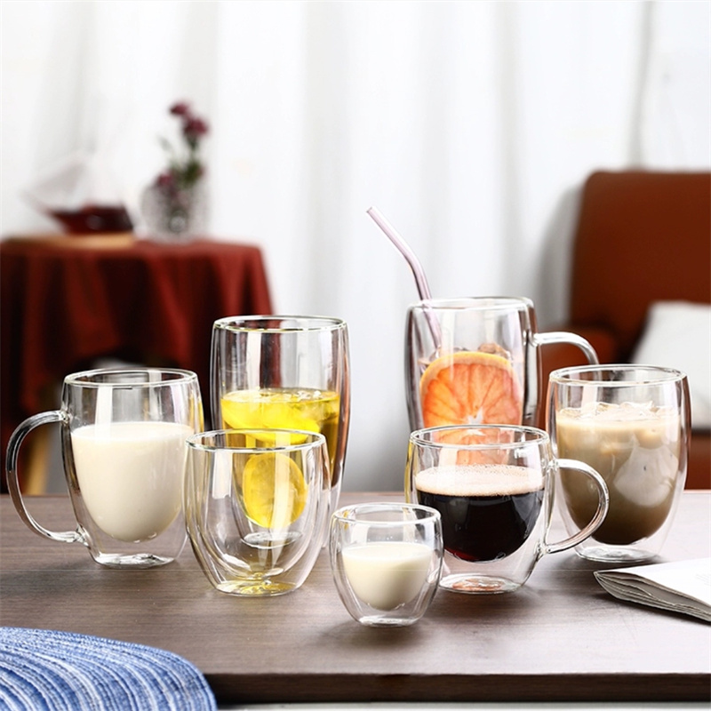 250/350/450ml Double Wall High - đánh giá và giá Lemon Tea Coffee