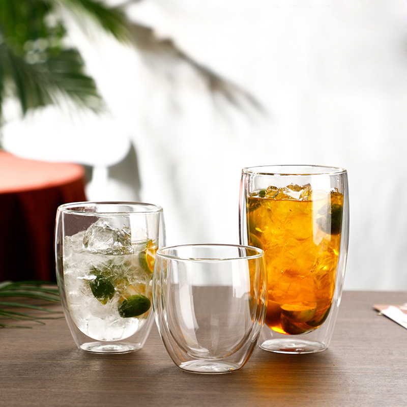 250/350/450ml Double Wall High - đánh giá và giá Lemon Tea Coffee