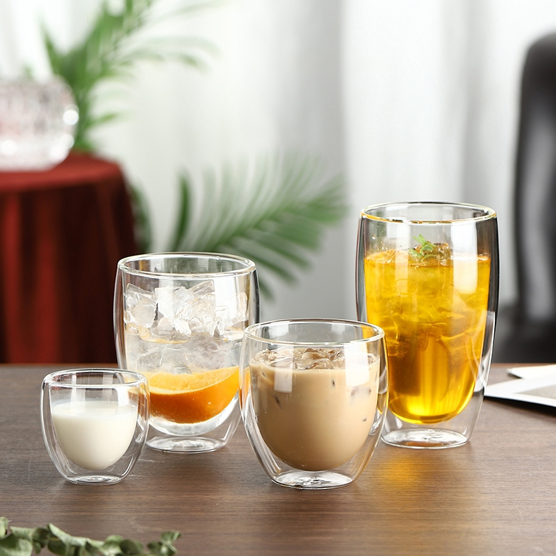 250/350/450ml Double Wall High - đánh giá và giá Lemon Tea Coffee