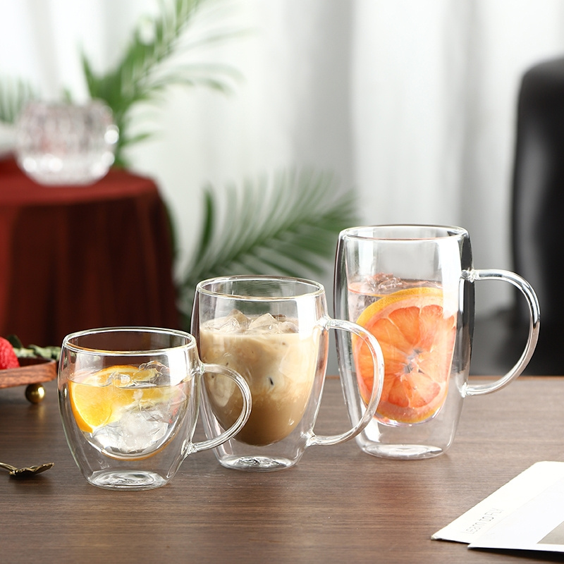 250/350/450ml Double Wall High - đánh giá và giá Lemon Tea Coffee