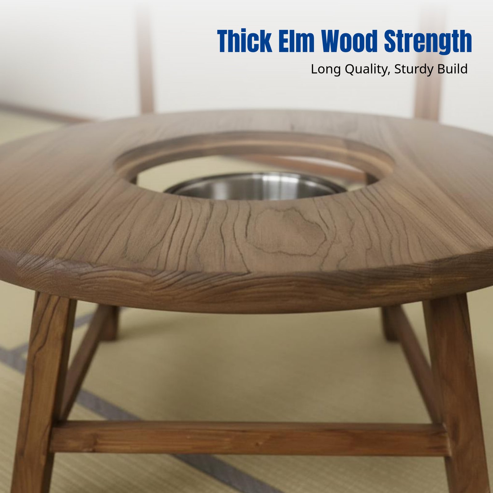 Sturdy Elm Wood Round Tea Tabl - đánh giá và giá Cast Iron Teapot