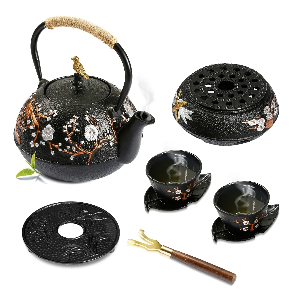Cast Iron Teapot Set with Alco - đánh giá và giá Cast Iron Teapot