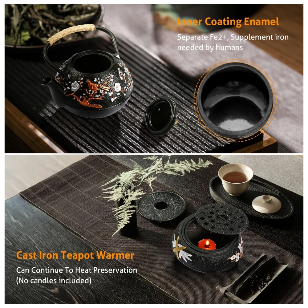 Cast Iron Teapot Set with Alco - đánh giá và giá Cast Iron Teapot