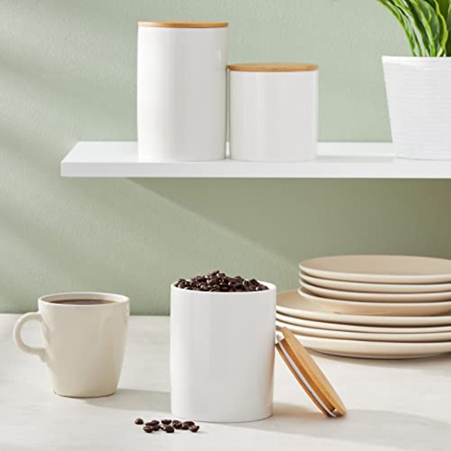 Ceramic Canisters - Coffee Can - đánh giá và giá Coffee Tea Sugar Canister Set