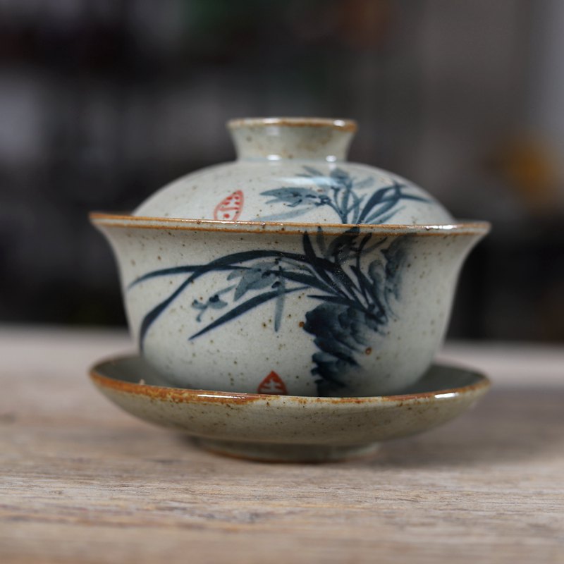Handpainted Chinese Sancai Gai - đánh giá và giá Gongfu Tea Set